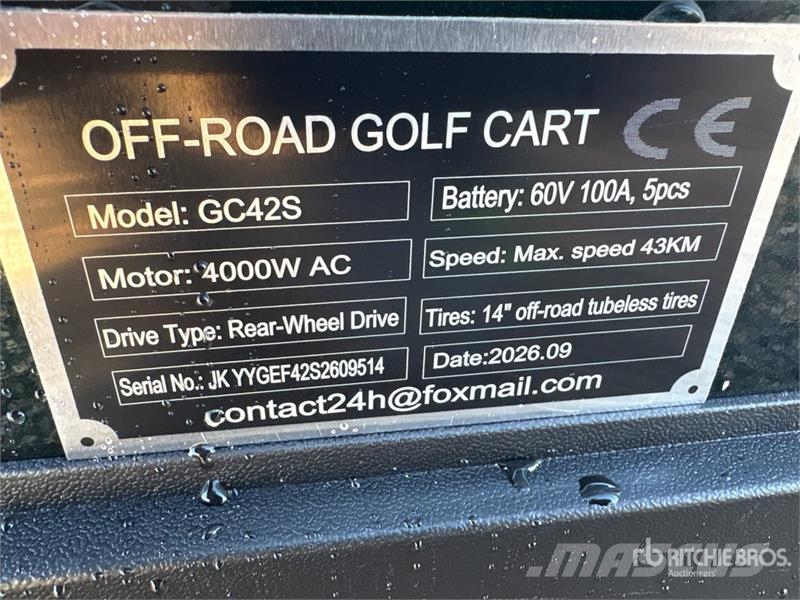  SDLOOL SL-GC42S Electric Off-Road Golf Cart (Unuse Golfkarren / golf carts