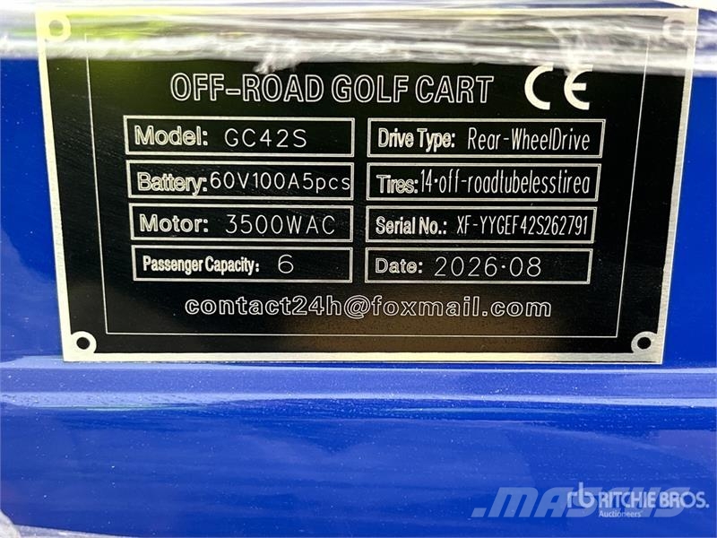  SDLOOL SL-GC42S Electric Off-Road Golf Cart (Unuse Carritos de golf
