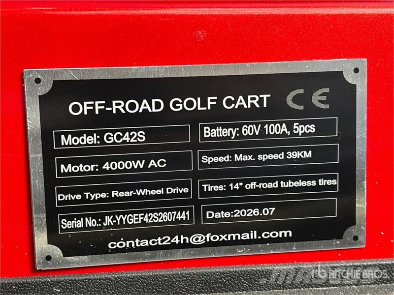 SDLOOL SL-GC42S Electric Off-Road Golf Cart (Unuse Golfkarren / golf carts