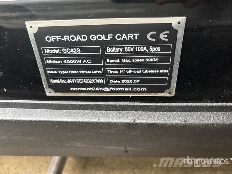 SDLOOL SL-GC42S Electric Off-Road Golf Cart (Unuse Carritos de golf