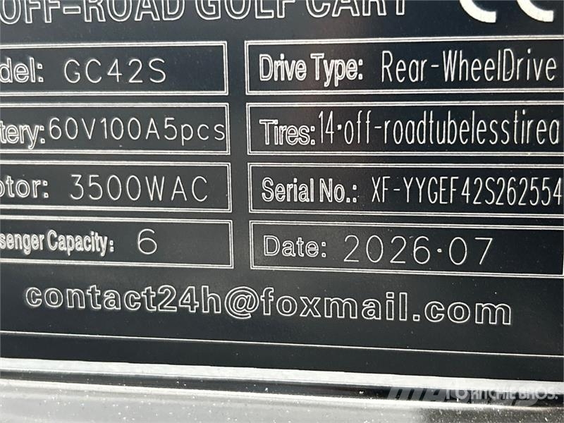  SDLOOL SL-GC42S Electric Off-Road Golf Cart (Unuse Carritos de golf