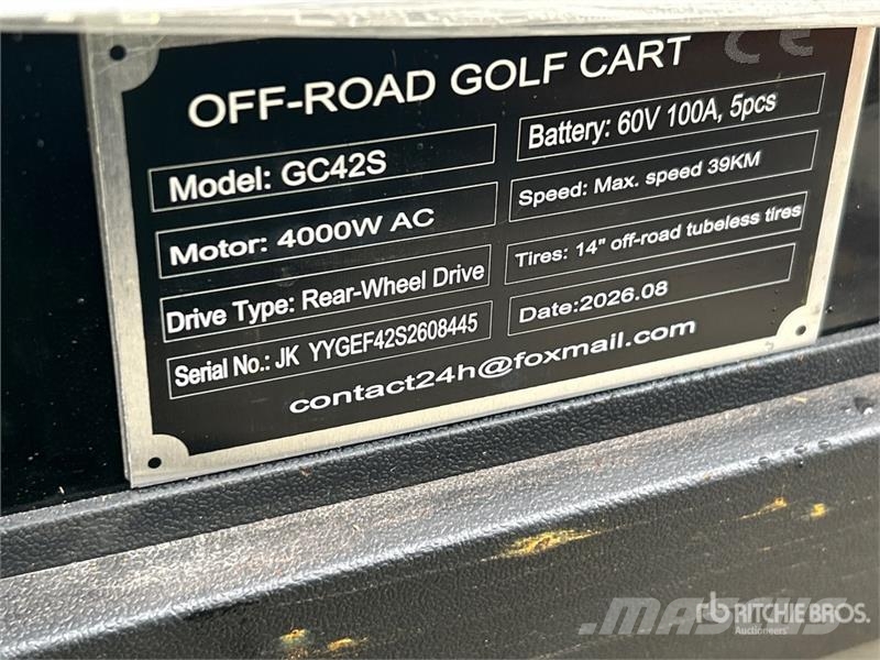 SDLOOL SL-GC42S Electric Off-Road Golf Cart (Unuse Golfkarren / golf carts