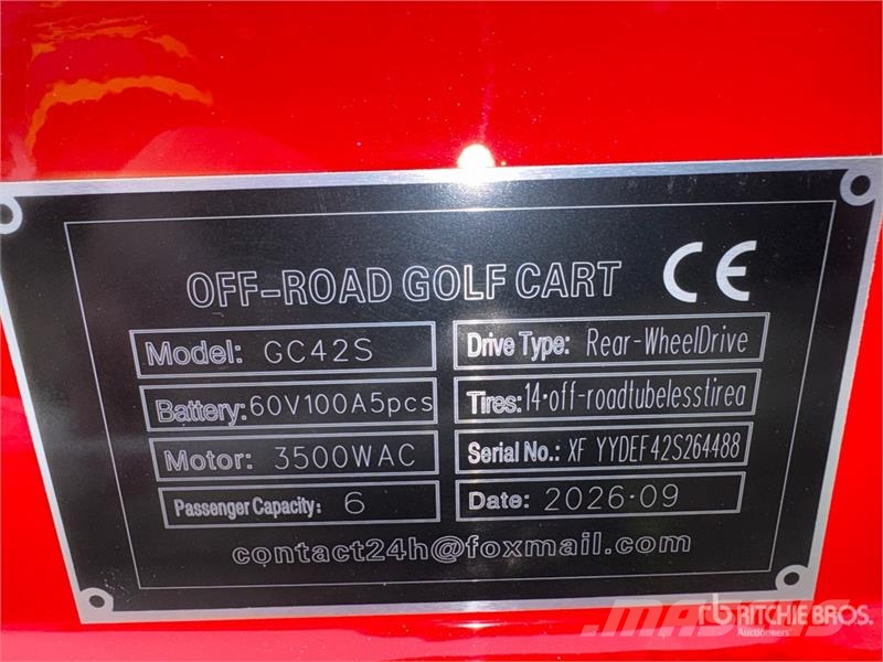 SDLOOL SL-GC42S Electric Off-Road Golf Cart (Unuse Golfkarren / golf carts
