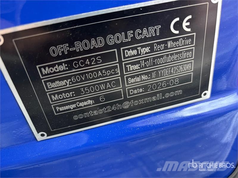  SDLOOL SL-GC42S Electric Off-Road Golf Cart (Unuse Carritos de golf