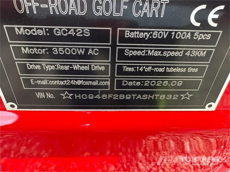 SDLOOL SL-GC42S Electric Off-Road Golf Cart (Unuse Golfkarren / golf carts