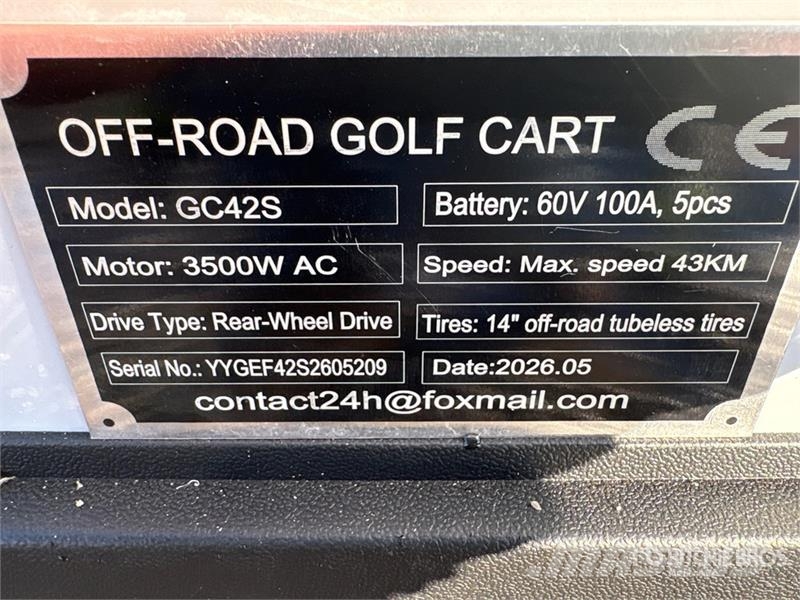 SDLOOL SL-GC42S Electric Off-Road Golf Cart (Unuse Golfkarren / golf carts