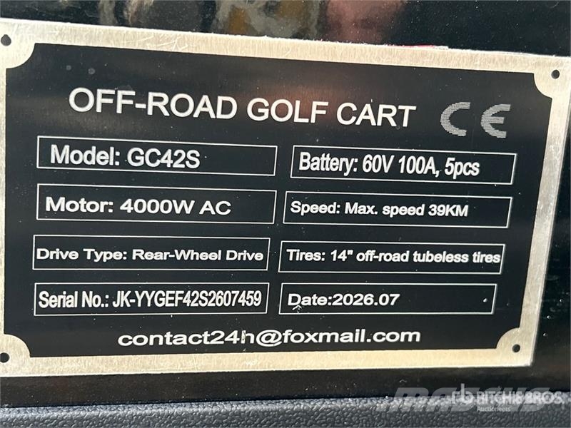 SDLOOL SL-GC42S Electric Off-Road Golf Cart (Unuse Golfkarren / golf carts
