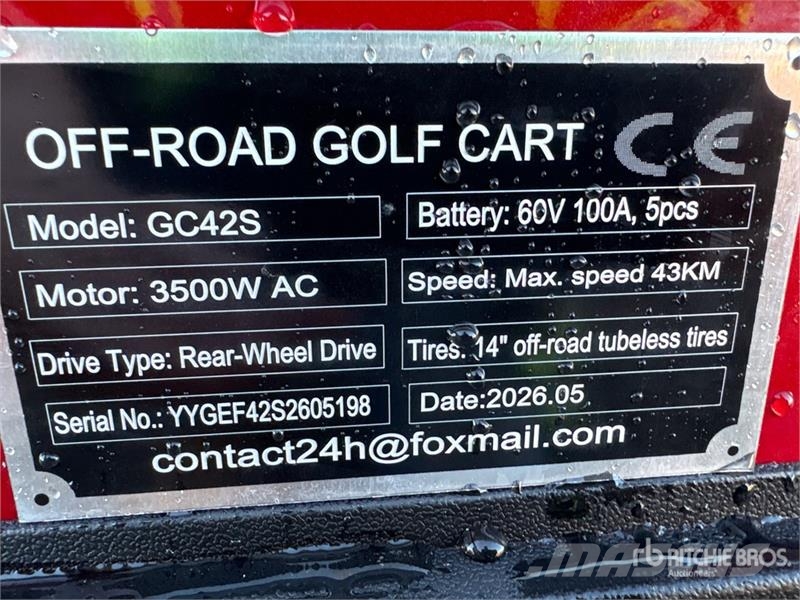 SDLOOL SL-GC42S Electric Off-Road Golf Cart (Unuse Golfkarren / golf carts