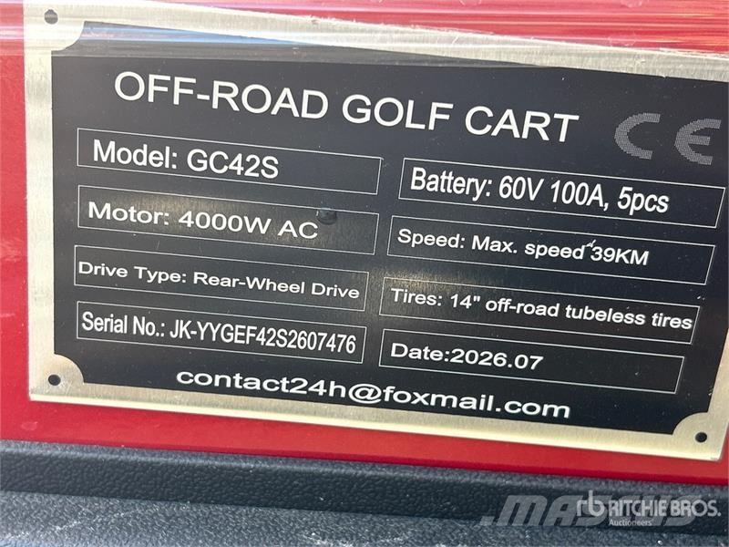  SDLOOL SL-GC42S Electric Off-Road Golf Cart (Unuse Golfkarren / golf carts