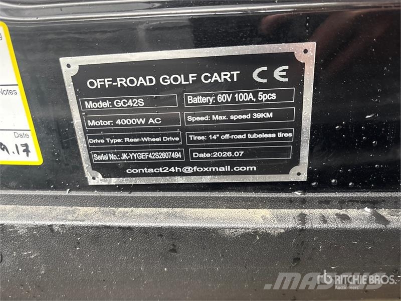 SDLOOL SL-GC42S Electric Off-Road Golf Cart (Unuse Carritos de golf