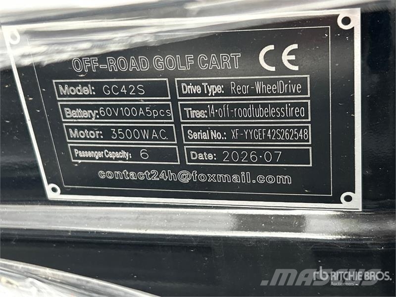  SDLOOL SL-GC42S Electric Off-Road Golf Cart (Unuse Carritos de golf