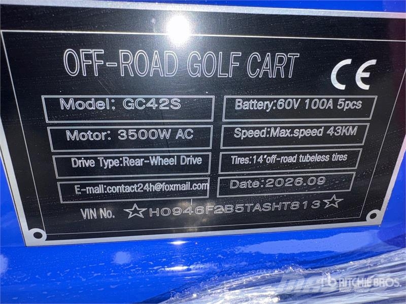 SDLOOL SL-GC42S Electric Off-Road Golf Cart (Unuse Golfkarren / golf carts