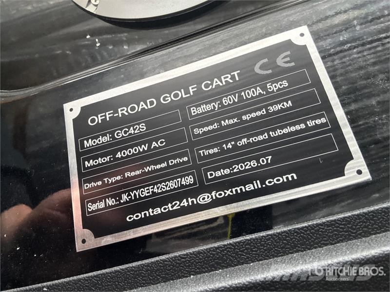  SDLOOL SL-GC42S Electric Off-Road Golf Cart (Unuse Carritos de golf