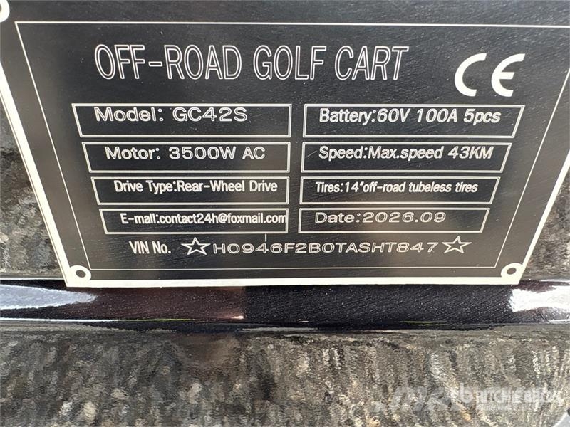 SDLOOL SL-GC42S Electric Off-Road Golf Cart (Unuse Golfkarren / golf carts