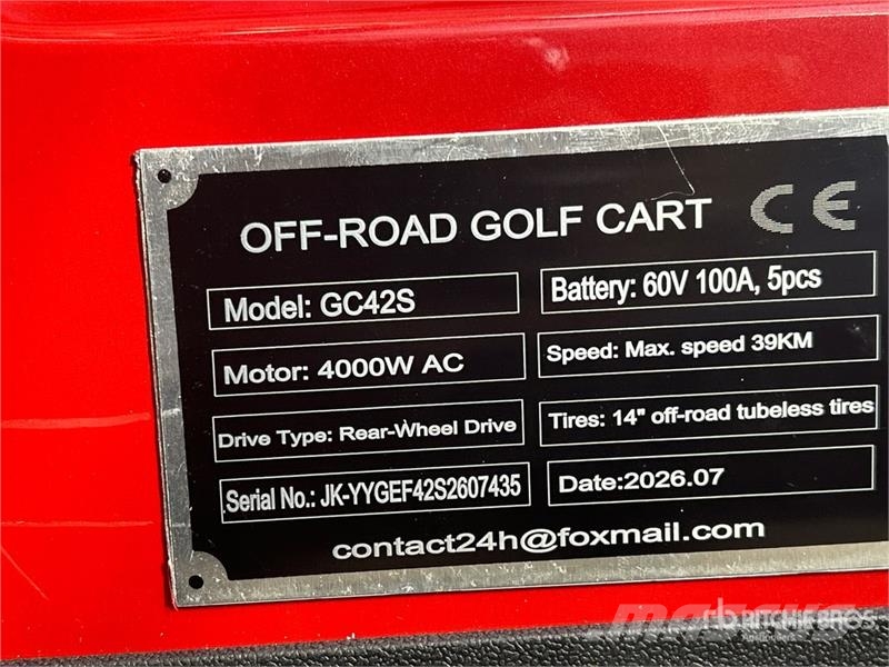 SDLOOL SL-GC42S Electric Off-Road Golf Cart (Unuse Golfkarren / golf carts