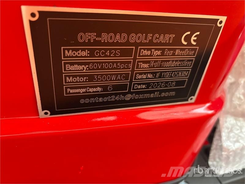  SDLOOL SL-GC42S Electric Off-Road Golf Cart (Unuse Carritos de golf
