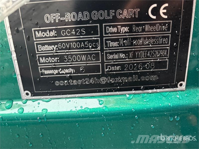  SDLOOL SL-GC42S Electric Off-Road Golf Cart (Unuse Carritos de golf