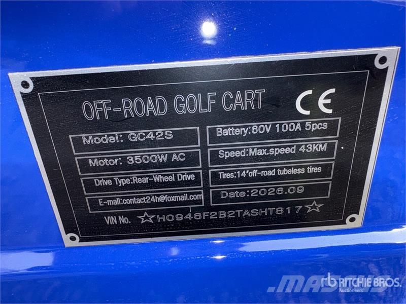 SDLOOL SL-GC42S Electric Off-Road Golf Cart (Unuse Golfkarren / golf carts