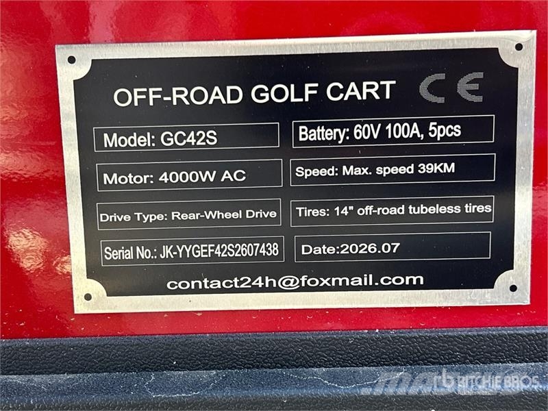  SDLOOL SL-GC42S Electric Off-Road Golf Cart (Unuse Golfkarren / golf carts