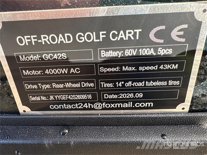  SDLOOL SL-GC42S Electric Off-Road Golf Cart (Unuse Carritos de golf