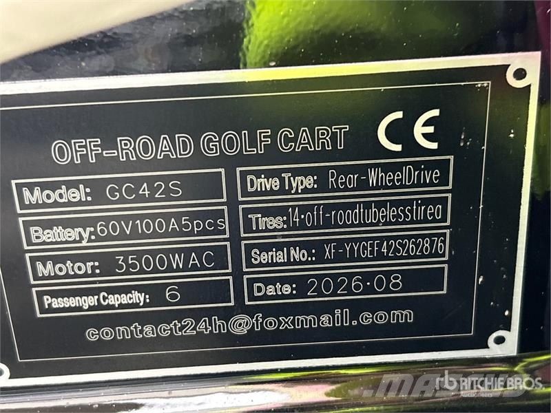  SDLOOL SL-GC42S Electric Off-Road Golf Cart (Unuse Carritos de golf