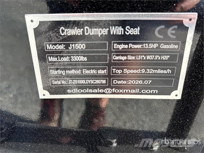  SDLOOL SL-J1500 1.5 ton Mini Crawler Dumper (Unuse Vehículos compactos de volteo