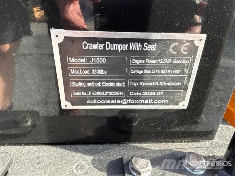 SDLOOL SL-J1500 1.5 ton Mini Crawler Dumper (Unuse Minidumpperit