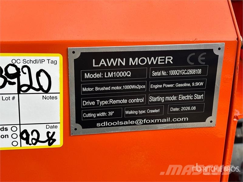 SDLOOL SL-LM1000Q Remote Control Crawler Lawn Mowe Murutraktorid