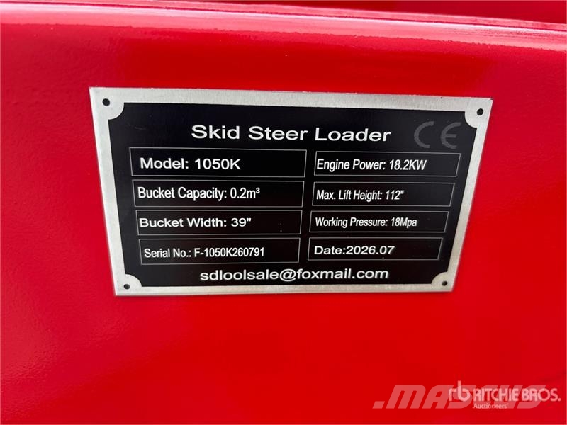 SDLOOL SL-V1000 Mini Compact Track Loader (Unused) Smykem řízené nakladače