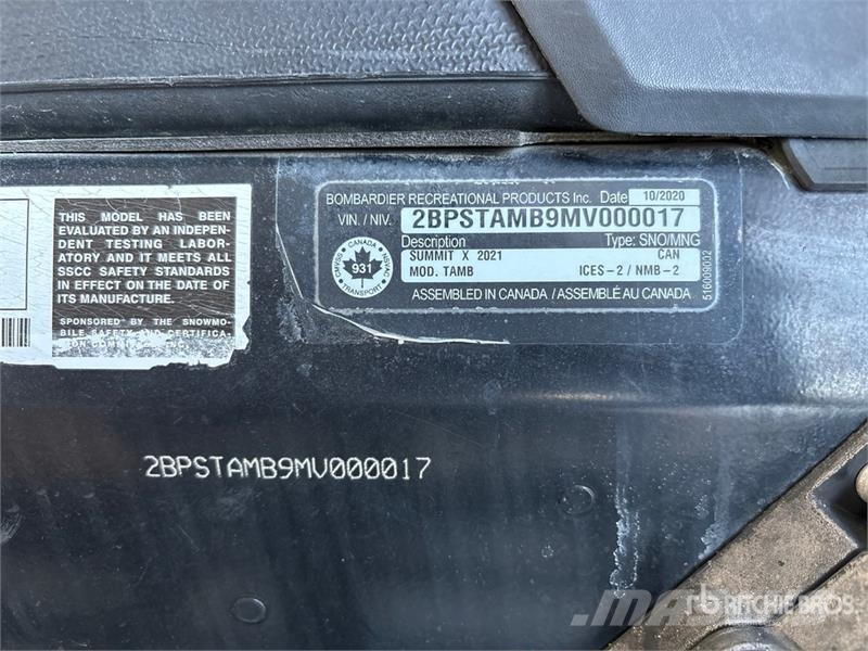 Ski-doo Summit X 850 Turbo 165 Snowmobile Moottorikelkat