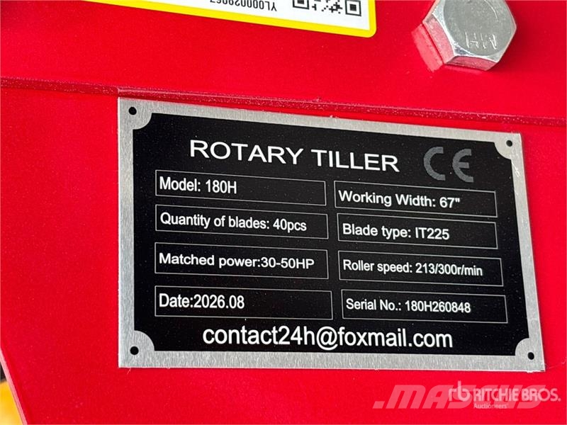  SKLP 180H 67 In Rototiller (Unused) Почвеные фрезы