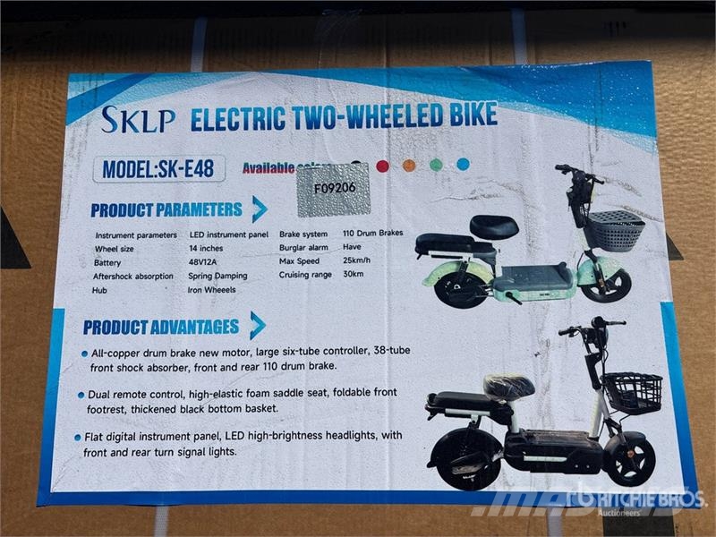 SKLP SK-E48 E-bikes Scooter (Unused) ATV-d