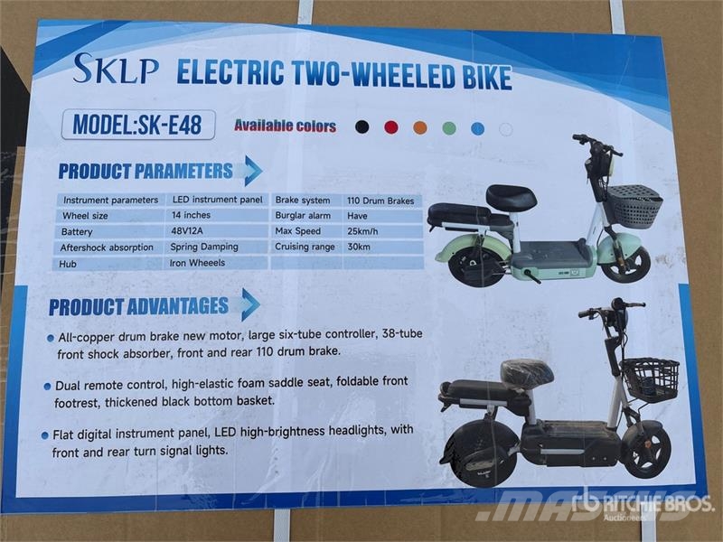 SKLP SK-E48 Electric Scooter (Unused) Terénní vozidla