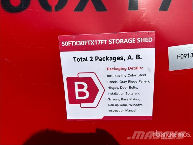  SKLP SK-S5030 30 ft x 50 ft Large Scale Storage Bu المباني الإطار الصلب