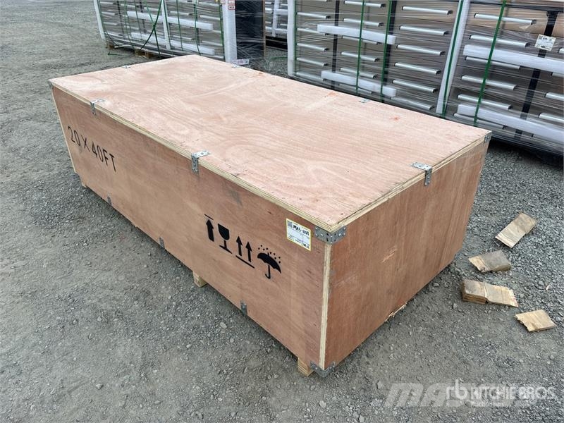 SKLP SK-SC40 20 ft x 40 ft All-Steel Carport (Unus Acélszerkezetes épületek