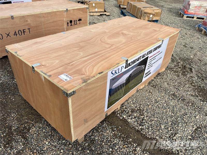  SKLP SK-SC40 20 ft x 40 ft All-Steel Carport (Unus Edificación de acero