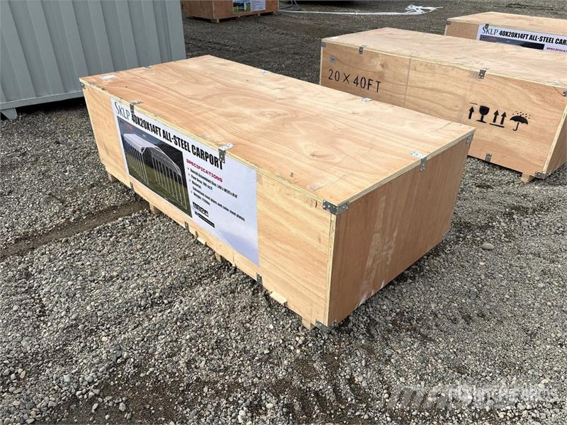  SKLP SK-SC40 20 ft x 40 ft All-Steel Carport (Unus Edificación de acero