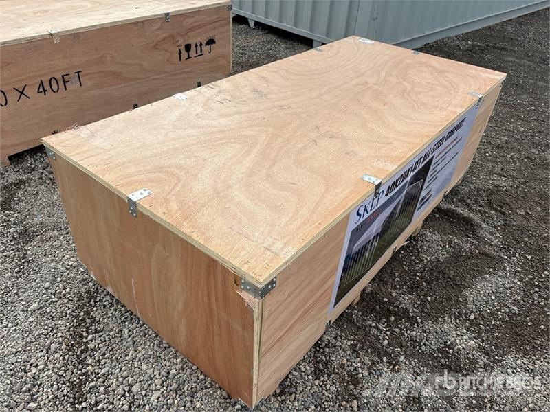 SKLP SK-SC40 20 ft x 40 ft All-Steel Carport (Unus Edificación de acero