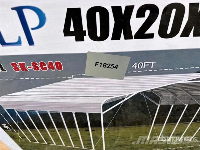 SKLP SK-SC40 20 ft x 40 ft All-Steel Carport (Unus Stalen constructies