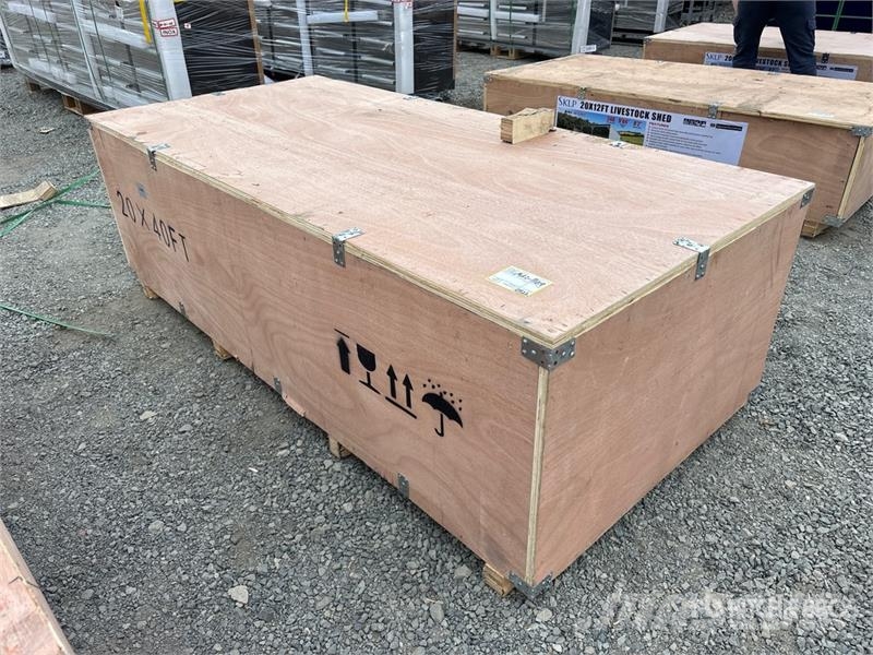 SKLP SK-SC40 20 ft x 40 ft All-Steel Carport (Unus Acélszerkezetes épületek