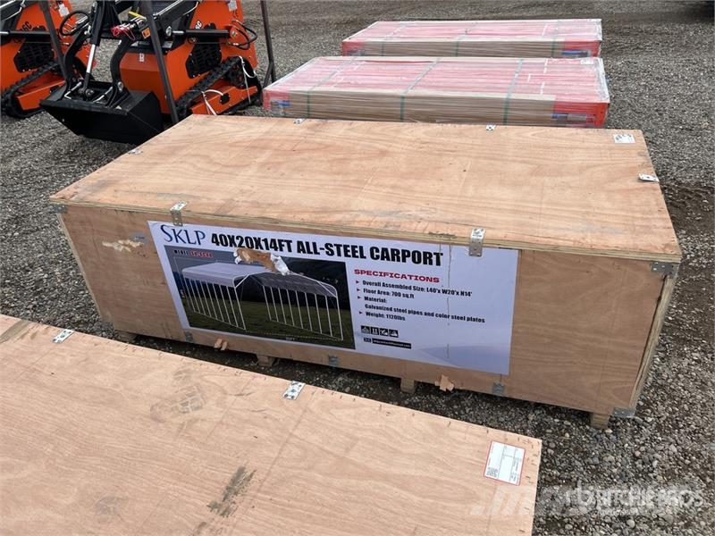  SKLP SK-SC40 20 ft x 40 ft All-Steel Carport (Unus Steel frame buildings