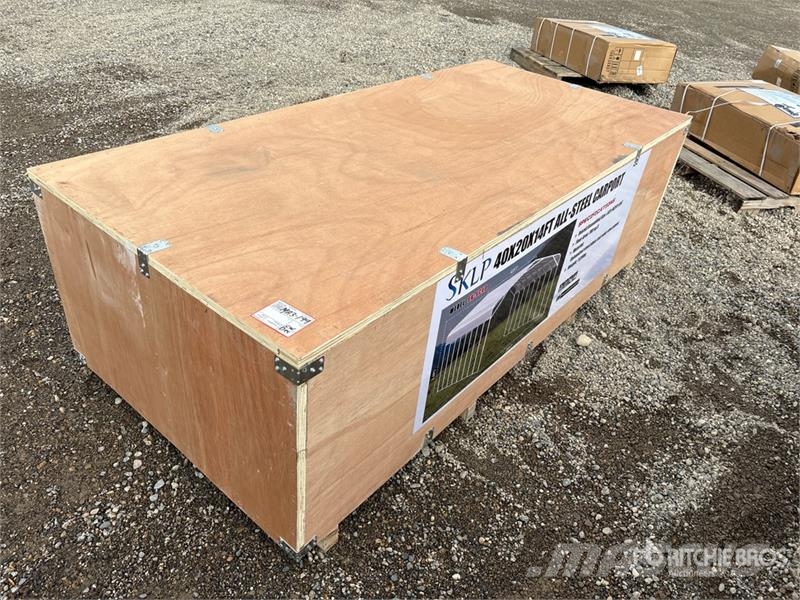 SKLP SK-SC40 20 ft x 40 ft All-Steel Carport (Unus Edificación de acero