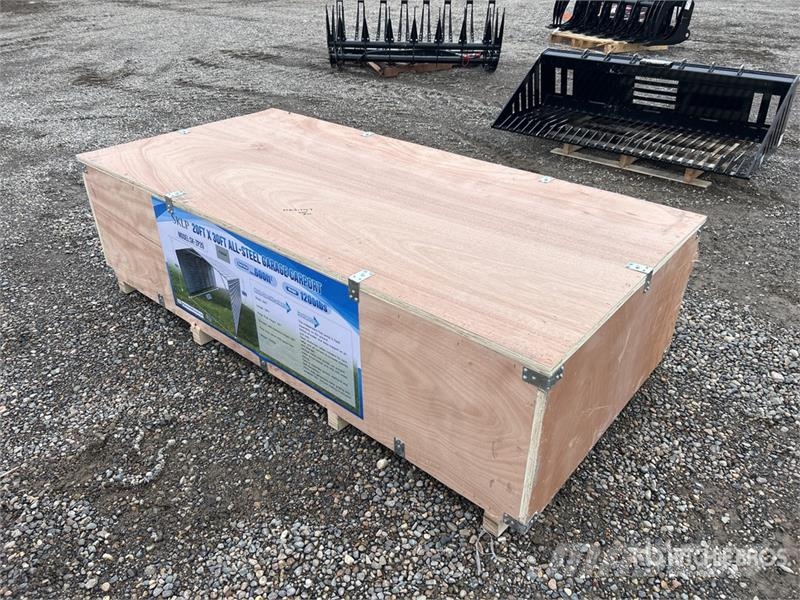  SKLP SK-ZP20 20 ft x 30 ft All-Steel Enclosed Carp Edificación de acero