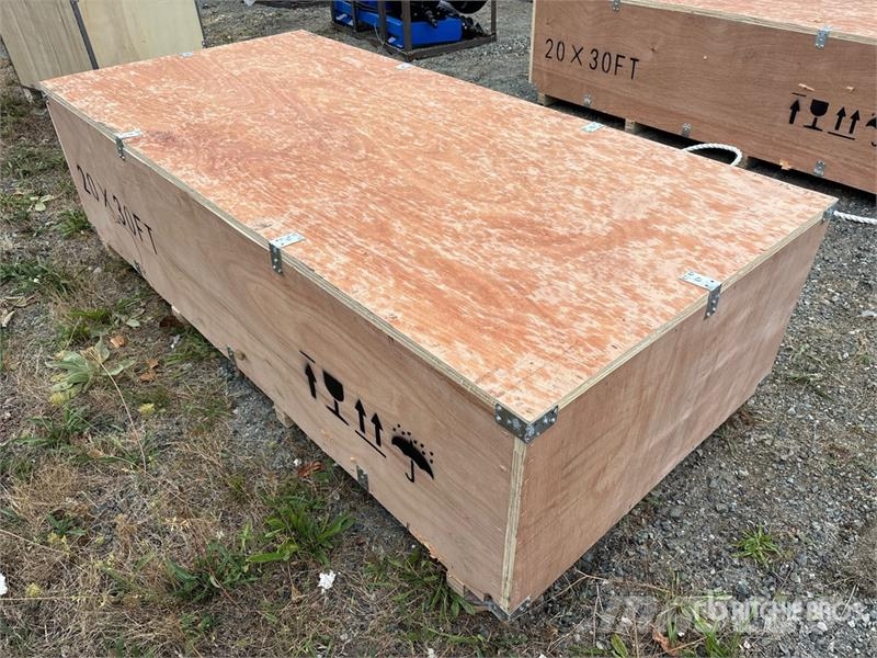  SKLP SK-ZP20 20 ft x 30 ft All-Steel Enclosed Carp Stalen constructies