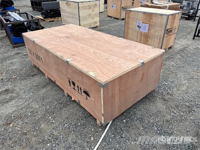 SKLP SK-ZP20 20 ft x 30 ft All-Steel Enclosed Carp Stalen constructies