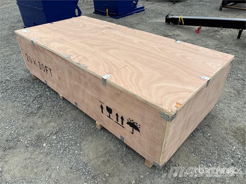 SKLP SK-ZP20 20 ft x 30 ft All-Steel Enclosed Carp Stalen constructies
