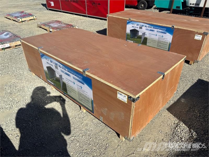  SKLP SK-ZP20 20 ft x 30 ft All-Steel Enclosed Carp المباني الإطار الصلب