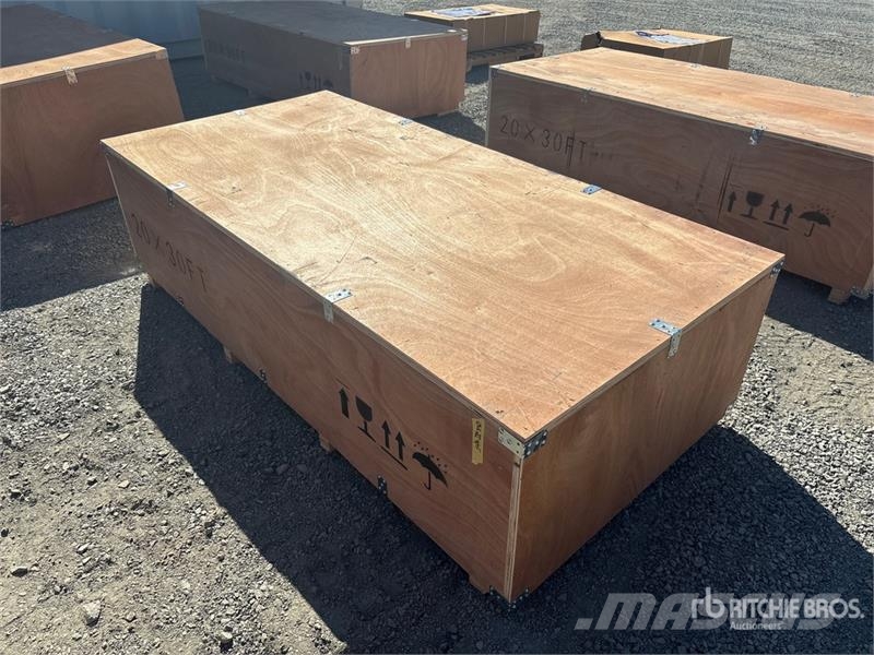  SKLP SK-ZP20 20 ft x 30 ft All-Steel Enclosed Carp المباني الإطار الصلب