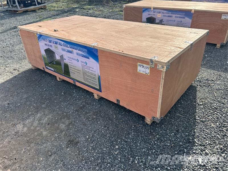 SKLP SK-ZP20 20 ft x 30 ft All-Steel Enclosed Carp Stålrammer