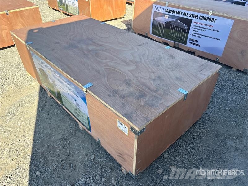  SKLP SK-ZP20 20 ft x 30 ft All-Steel Enclosed Carp المباني الإطار الصلب